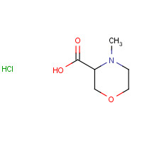 1240518-90-4 4-methylmorpholine-3-carboxylic acid;hydrochloride chemical structure