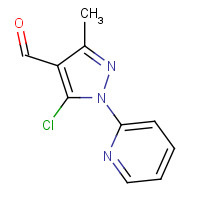 87867-73-0 5-chloro-3-methyl-1-pyridin-2-ylpyrazole-4-carbaldehyde chemical structure