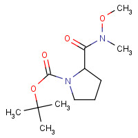 334872-14-9 tert-butyl 2-[methoxy(methyl)carbamoyl]pyrrolidine-1-carboxylate chemical structure