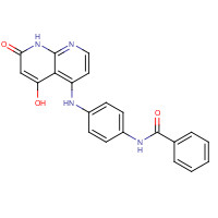 1203510-27-3 N-[4-[(5-hydroxy-7-oxo-8H-1,8-naphthyridin-4-yl)amino]phenyl]benzamide chemical structure