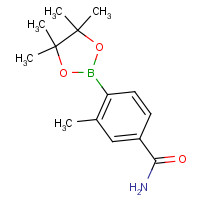 631911-09-6 3-methyl-4-(4,4,5,5-tetramethyl-1,3,2-dioxaborolan-2-yl)benzamide chemical structure