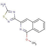 1179359-75-1 3-(1-methoxyisoquinolin-3-yl)-1,2,4-thiadiazol-5-amine chemical structure