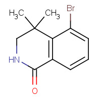 1430563-79-3 5-bromo-4,4-dimethyl-2,3-dihydroisoquinolin-1-one chemical structure