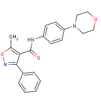 216984-51-9 5-methyl-N-(4-morpholin-4-ylphenyl)-3-phenyl-1,2-oxazole-4-carboxamide chemical structure