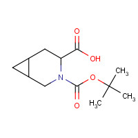 1417743-37-3 4-[(2-methylpropan-2-yl)oxycarbonyl]-4-azabicyclo[4.1.0]heptane-3-carboxylic acid chemical structure