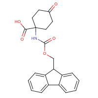 285996-74-9 1-(9H-fluoren-9-ylmethoxycarbonylamino)-4-oxocyclohexane-1-carboxylic acid chemical structure