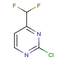 1261629-31-5 2-chloro-4-(difluoromethyl)pyrimidine chemical structure