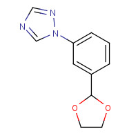 1141669-93-3 1-[3-(1,3-dioxolan-2-yl)phenyl]-1,2,4-triazole chemical structure