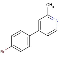 65219-20-7 4-(4-bromophenyl)-2-methylpyridine chemical structure