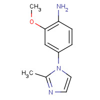 218301-72-5 2-methoxy-4-(2-methylimidazol-1-yl)aniline chemical structure