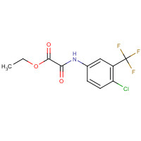 17738-62-4 ethyl 2-[4-chloro-3-(trifluoromethyl)anilino]-2-oxoacetate chemical structure