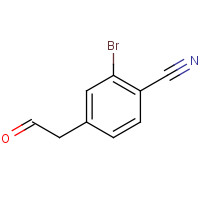 1374357-67-1 2-bromo-4-(2-oxoethyl)benzonitrile chemical structure