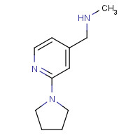879896-59-0 N-methyl-1-(2-pyrrolidin-1-ylpyridin-4-yl)methanamine chemical structure