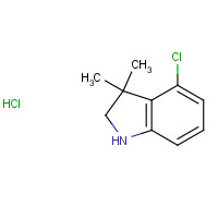 1235441-09-4 4-chloro-3,3-dimethyl-1,2-dihydroindole;hydrochloride chemical structure