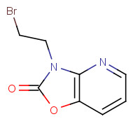 134336-95-1 3-(2-bromoethyl)-[1,3]oxazolo[4,5-b]pyridin-2-one chemical structure