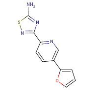 1179361-15-9 3-[5-(furan-2-yl)pyridin-2-yl]-1,2,4-thiadiazol-5-amine chemical structure