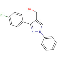 36640-39-8 [3-(4-chlorophenyl)-1-phenylpyrazol-4-yl]methanol chemical structure