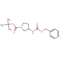 325775-36-8 tert-butyl 3-(phenylmethoxycarbonylamino)pyrrolidine-1-carboxylate chemical structure
