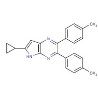1447770-32-2 6-cyclopropyl-2,3-bis(4-methylphenyl)-5H-pyrrolo[2,3-b]pyrazine chemical structure