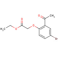 34849-50-8 ethyl 2-(2-acetyl-4-bromophenoxy)acetate chemical structure