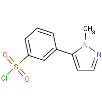 941716-85-4 3-(2-methylpyrazol-3-yl)benzenesulfonyl chloride chemical structure