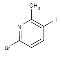 1065483-59-1 6-bromo-3-iodo-2-methylpyridine chemical structure