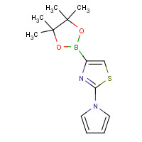 1433178-41-6 2-pyrrol-1-yl-4-(4,4,5,5-tetramethyl-1,3,2-dioxaborolan-2-yl)-1,3-thiazole chemical structure