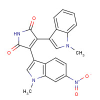 125313-92-0 3-(1-methylindol-3-yl)-4-(1-methyl-6-nitroindol-3-yl)pyrrole-2,5-dione chemical structure