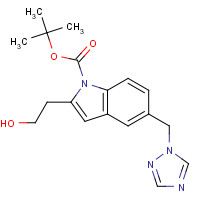 1364692-16-9 tert-butyl 2-(2-hydroxyethyl)-5-(1,2,4-triazol-1-ylmethyl)indole-1-carboxylate chemical structure