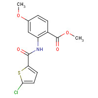929214-60-8 methyl 2-[(5-chlorothiophene-2-carbonyl)amino]-4-methoxybenzoate chemical structure