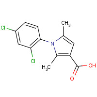 926204-82-2 1-(2,4-dichlorophenyl)-2,5-dimethylpyrrole-3-carboxylic acid chemical structure