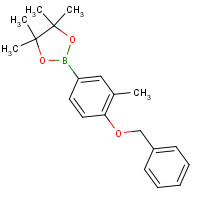 1257078-80-0 4,4,5,5-tetramethyl-2-(3-methyl-4-phenylmethoxyphenyl)-1,3,2-dioxaborolane chemical structure