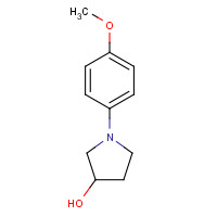 39104-01-3 1-(4-methoxyphenyl)pyrrolidin-3-ol chemical structure