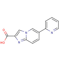 1167626-08-5 6-pyridin-2-ylimidazo[1,2-a]pyridine-2-carboxylic acid chemical structure