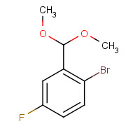 933585-18-3 1-bromo-2-(dimethoxymethyl)-4-fluorobenzene chemical structure
