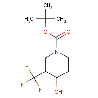 1283720-71-7 tert-butyl 4-hydroxy-3-(trifluoromethyl)piperidine-1-carboxylate chemical structure