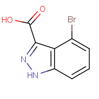 885521-80-2 4-bromo-1H-indazole-3-carboxylic acid chemical structure