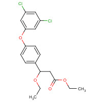 1202577-06-7 ethyl 3-[4-(3,5-dichlorophenoxy)phenyl]-3-ethoxypropanoate chemical structure