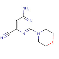 1353875-74-7 6-amino-2-morpholin-4-ylpyrimidine-4-carbonitrile chemical structure