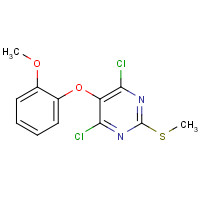 179401-12-8 4,6-dichloro-5-(2-methoxyphenoxy)-2-methylsulfanylpyrimidine chemical structure