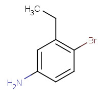 52121-42-3 4-bromo-3-ethylaniline chemical structure