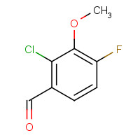 750586-10-8 2-chloro-4-fluoro-3-methoxybenzaldehyde chemical structure