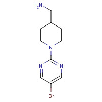 1093395-79-9 [1-(5-bromopyrimidin-2-yl)piperidin-4-yl]methanamine chemical structure