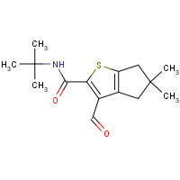 1433990-56-7 N-tert-butyl-3-formyl-5,5-dimethyl-4,6-dihydrocyclopenta[b]thiophene-2-carboxamide chemical structure
