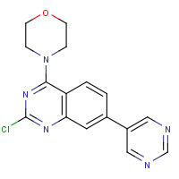 1374208-35-1 4-(2-chloro-7-pyrimidin-5-ylquinazolin-4-yl)morpholine chemical structure