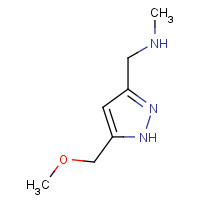 1027754-60-4 1-[5-(methoxymethyl)-1H-pyrazol-3-yl]-N-methylmethanamine chemical structure