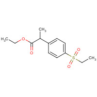 1391982-23-2 ethyl 2-(4-ethylsulfonylphenyl)propanoate chemical structure