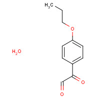 99433-68-8 2-oxo-2-(4-propoxyphenyl)acetaldehyde;hydrate chemical structure