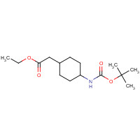 946598-34-1 ethyl 2-[4-[(2-methylpropan-2-yl)oxycarbonylamino]cyclohexyl]acetate chemical structure