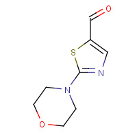 1011-41-2 2-morpholin-4-yl-1,3-thiazole-5-carbaldehyde chemical structure